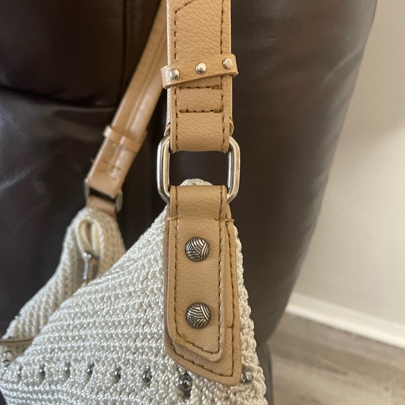 The Sak Sequoia Hand Crochet Hobo Shoulder Bag W/ Metallic Underlay - Picture 8 of 13